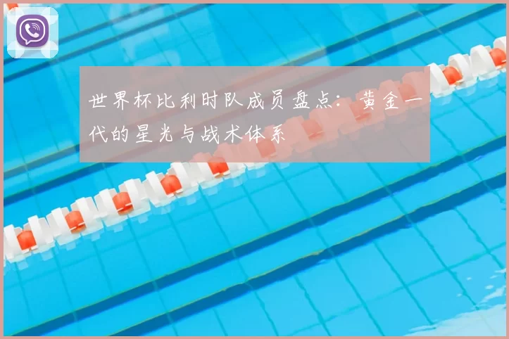 世界杯比利时队成员盘点:黄金一代的星光与战术体系